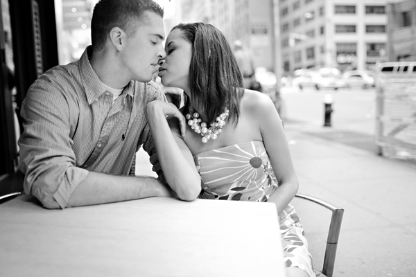 couple kissing